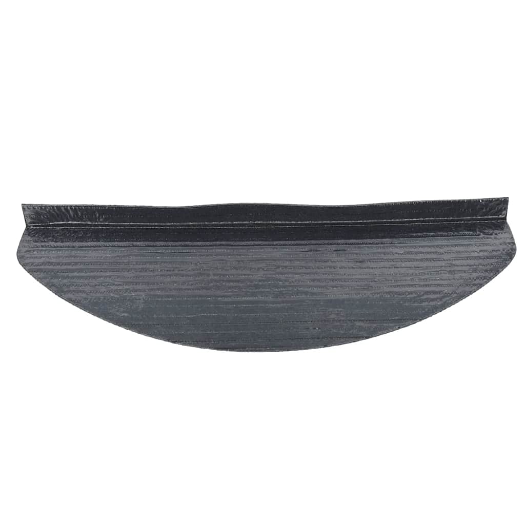 Tapetes de escada adesivos 30 pcs 65x22,5x3,5 cm cinzento