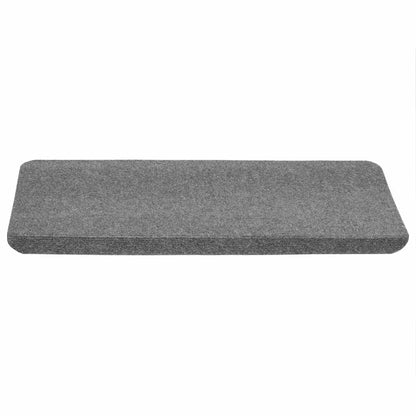 Tapetes de escada adesivos 30 pcs 65x24,5x3,5 cm cinzento