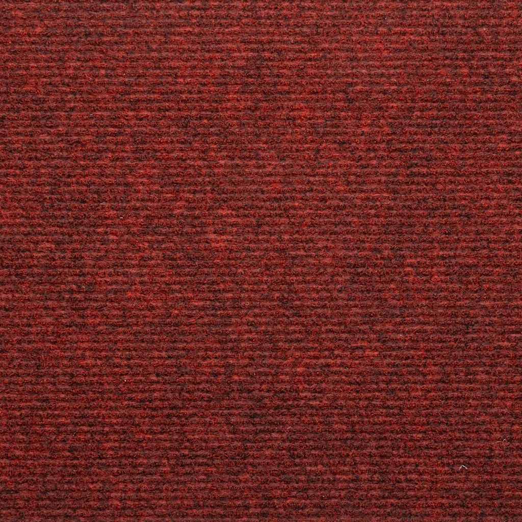 Tapetes de escada adesivos 30 pcs 56x17x3 cm vermelho