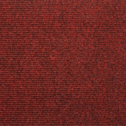 Tapetes de escada adesivos 30 pcs 65x22,5x3,5 cm vermelho