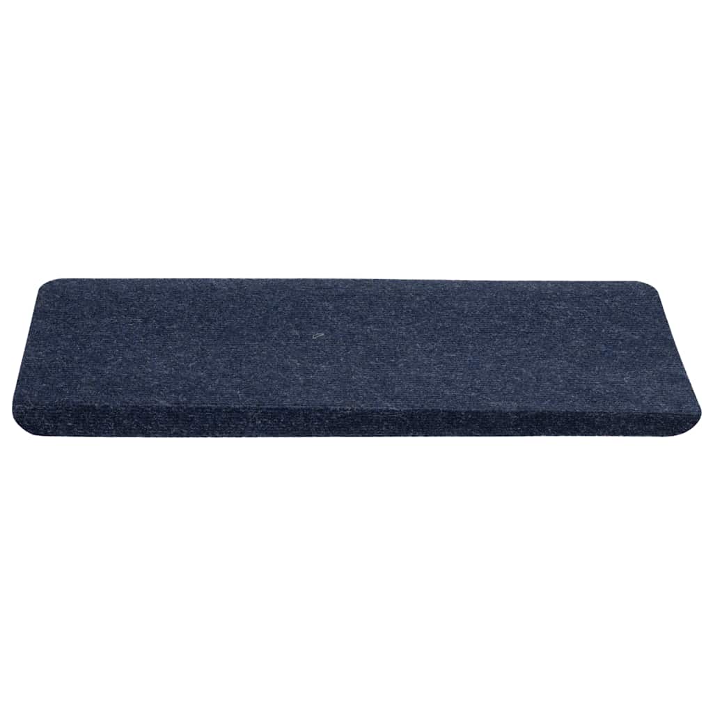 Tapetes de escada adesivos 30 pcs 65x24,5x3,5 cm azul