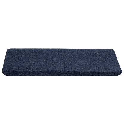 Tapetes de escada adesivos 30 pcs 65x24,5x3,5 cm azul