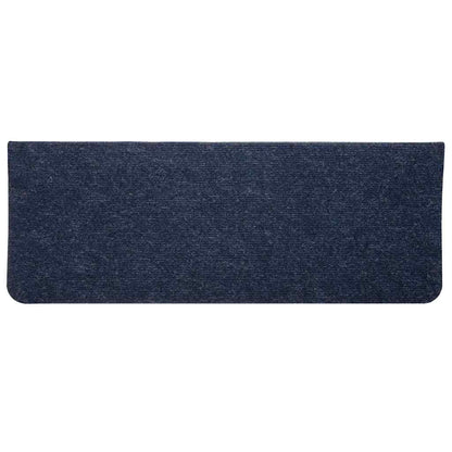 Tapetes de escada adesivos 30 pcs 65x24,5x3,5 cm azul