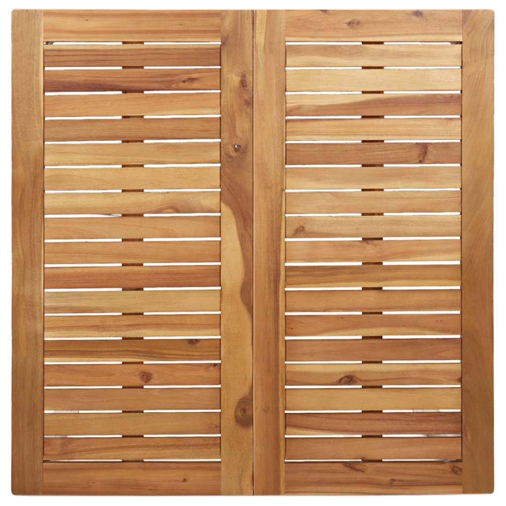 Conjunto de Jantar para Exterior 5 pcs Madeira Sólida de Acácia