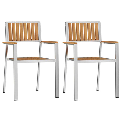 Conjunto de Jantar para Exterior 3 pcs Madeira de Teca Sólida