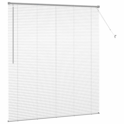 Persiana de Janela com cortinas Manual Prateado Alumínio