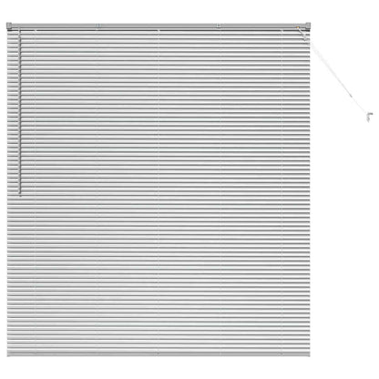 Persiana de Janela com cortinas Manual Prateado Alumínio