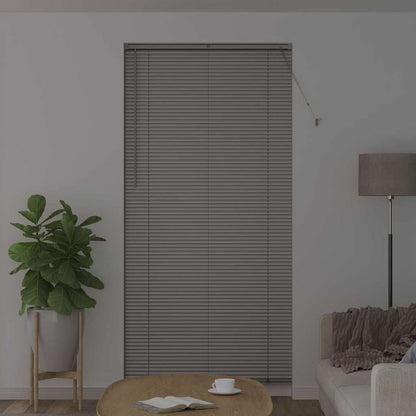 Persiana de Janela com cortinas Manual Prateado Alumínio