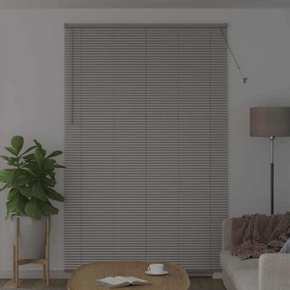 Persiana de Janela com cortinas Manual Prateado Alumínio