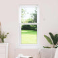 Persiana de Janela com cortinas Manual Branco Alumínio