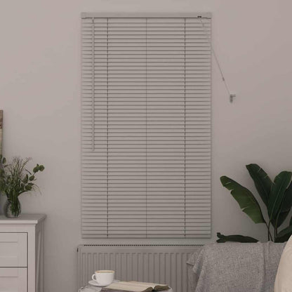 Persiana de Janela com cortinas Manual Branco Alumínio