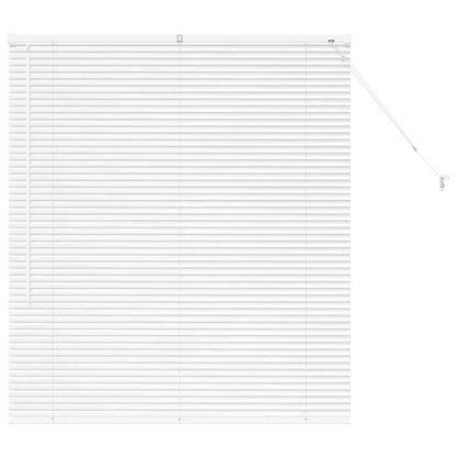 Persiana de Janela com cortinas Manual Branco Alumínio