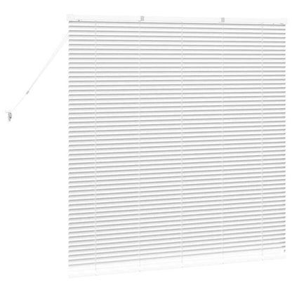 Persiana de Janela com cortinas Manual Branco Alumínio