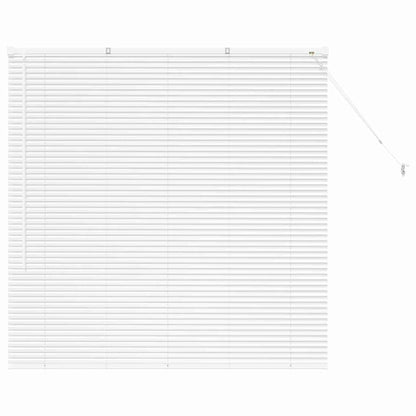 Persiana de Janela com cortinas Manual Branco Alumínio