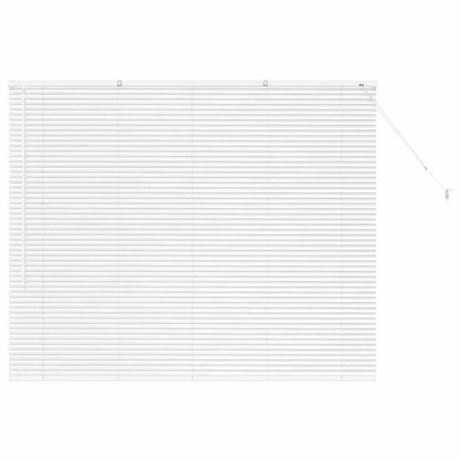 Persiana de Janela com cortinas Manual Branco Alumínio