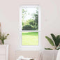 Persiana de Janela com cortinas Manual Branco Alumínio