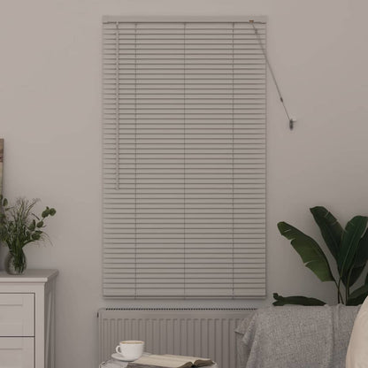 Persiana de Janela com cortinas Manual Branco Alumínio