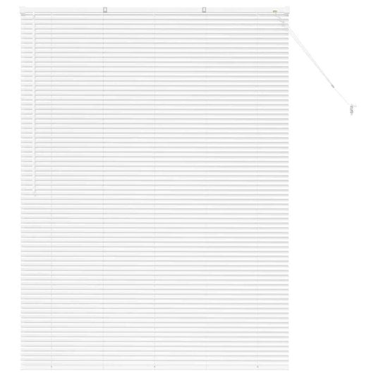 Persiana de Janela com cortinas Manual Branco Alumínio