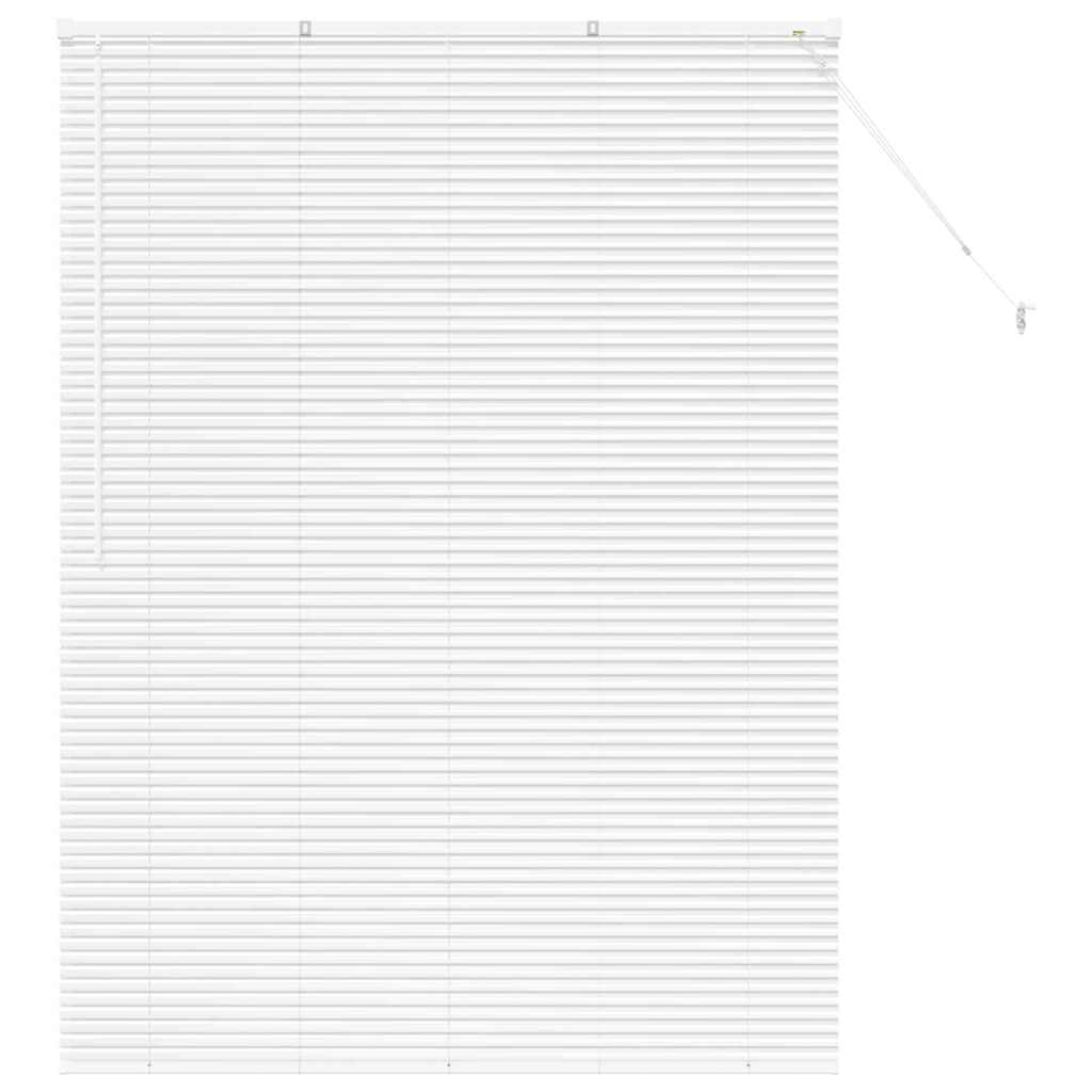 Persiana de Janela com cortinas Manual Branco Alumínio