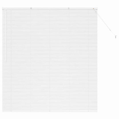 Persiana de Janela com cortinas Manual Branco Alumínio