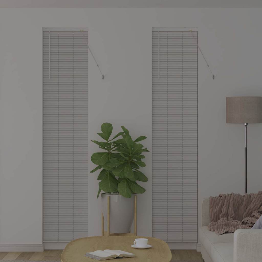 Persiana de Janela com cortinas Manual Branco Alumínio