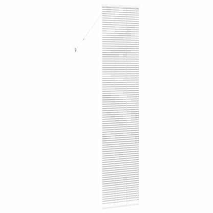 Persiana de Janela com cortinas Manual Branco Alumínio
