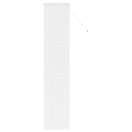 Persiana de Janela com cortinas Manual Branco Alumínio