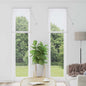 Persiana de Janela com cortinas Manual Branco Alumínio