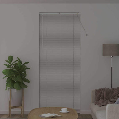 Persiana de Janela com cortinas Manual Branco Alumínio