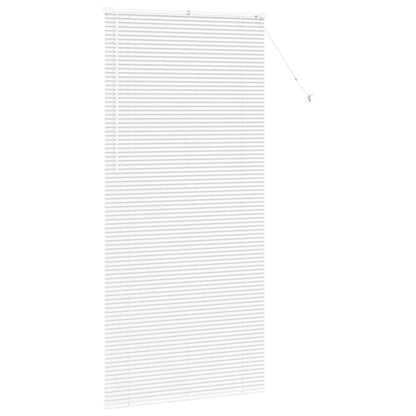 Persiana de Janela com cortinas Manual Branco Alumínio