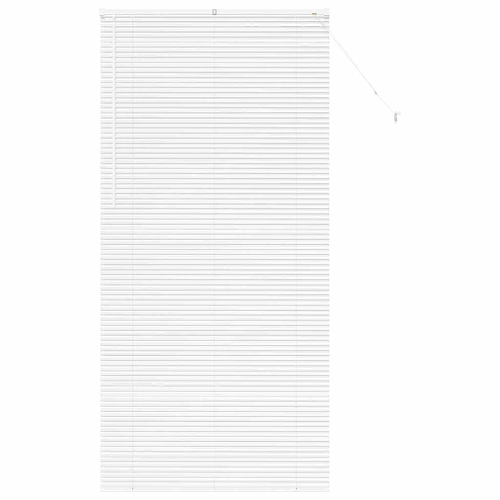 Persiana de Janela com cortinas Manual Branco Alumínio