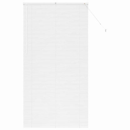 Persiana de Janela com cortinas Manual Branco Alumínio
