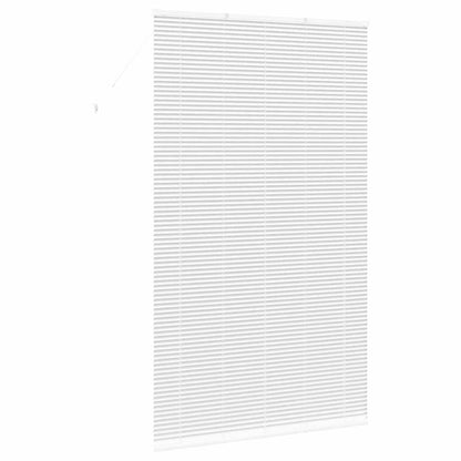 Persiana de Janela com cortinas Manual Branco Alumínio