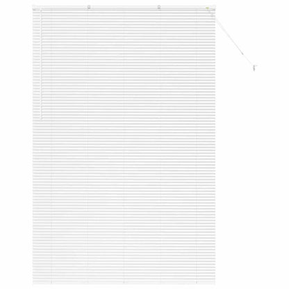 Persiana de Janela com cortinas Manual Branco Alumínio
