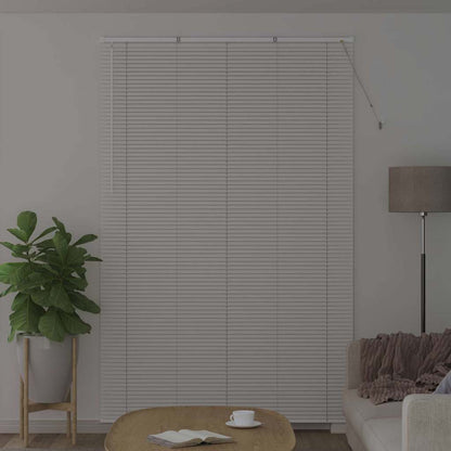 Persiana de Janela com cortinas Manual Branco Alumínio