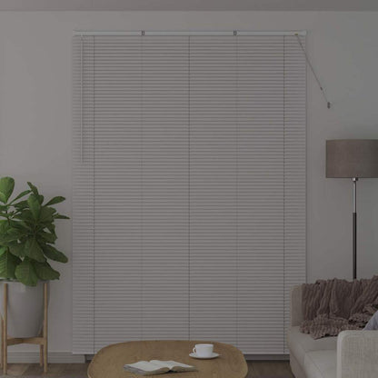 Persiana de Janela com cortinas Manual Branco Alumínio