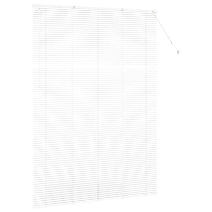 Persiana de Janela com cortinas Manual Branco Alumínio