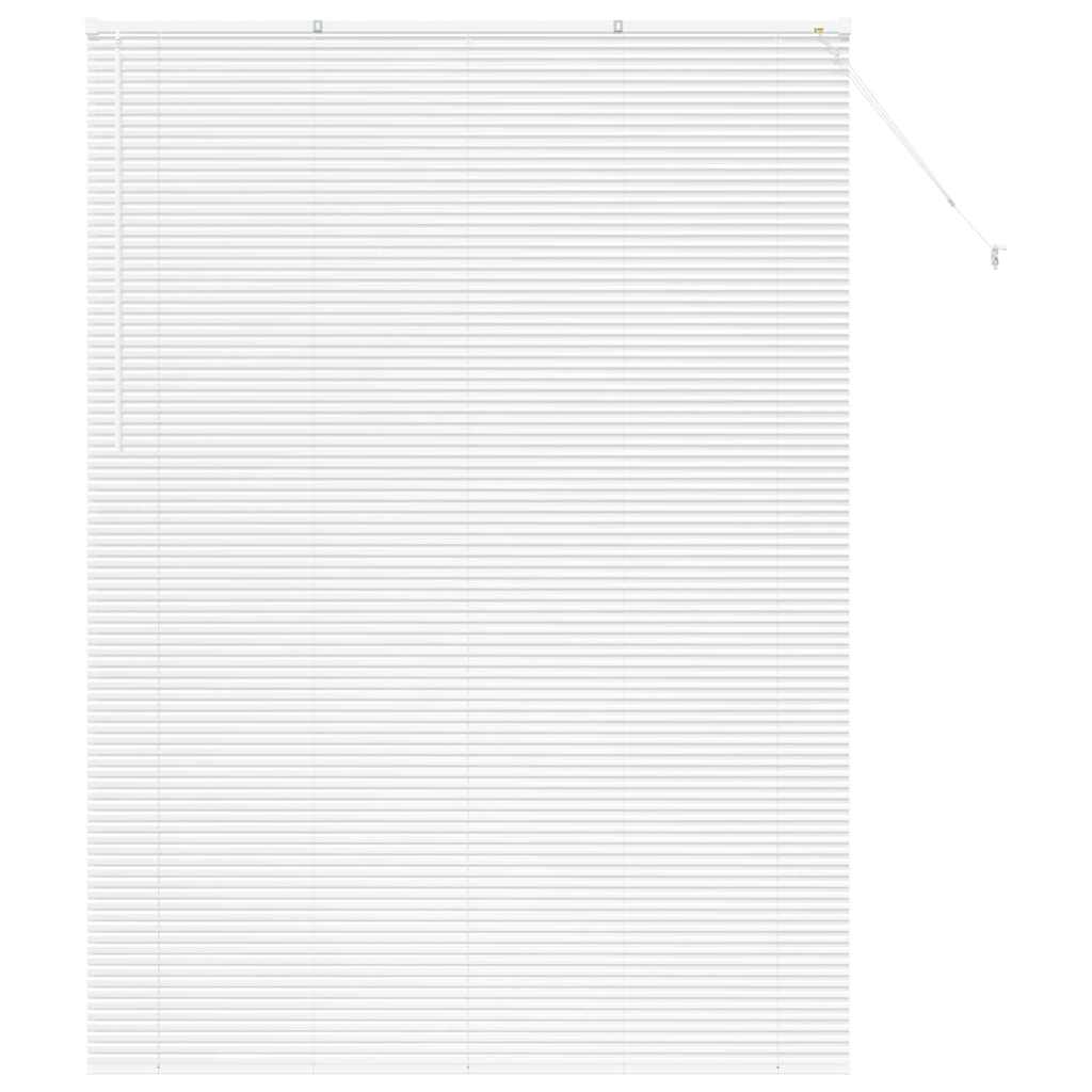 Persiana de Janela com cortinas Manual Branco Alumínio