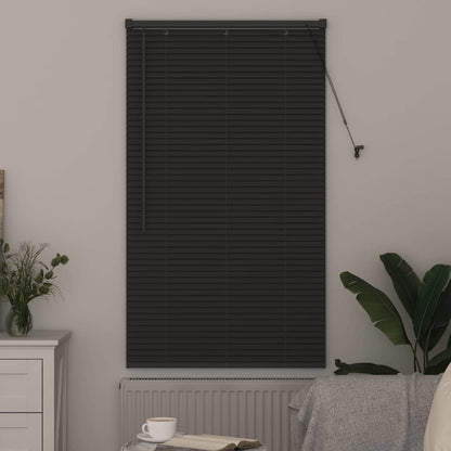 Persiana de Janela com cortinas Manual Cinzento escuro Alumínio