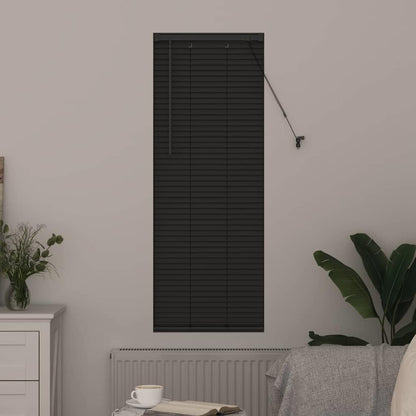 Persiana de Janela com cortinas Manual Cinzento escuro Alumínio