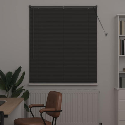 Persiana de Janela com cortinas Manual Cinzento escuro Alumínio
