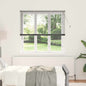 Persiana de Janela com cortinas Manual Cinzento escuro Alumínio