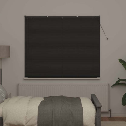 Persiana de Janela com cortinas Manual Cinzento escuro Alumínio