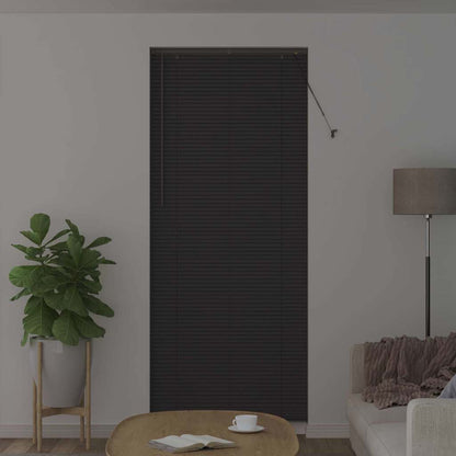 Persiana de Janela com cortinas Manual Cinzento escuro Alumínio