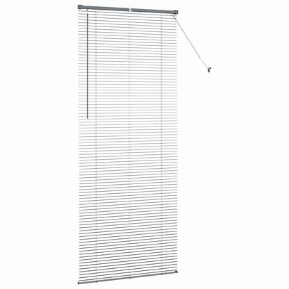Persiana de Janela com cortinas Manual Cinzento escuro Alumínio