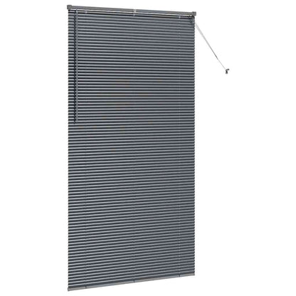 Persiana de Janela com cortinas Manual Cinzento escuro Alumínio