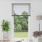 Persiana de Janela com cortinas Manual Cinzento escuro Alumínio