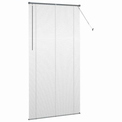 Persiana de Janela com cortinas Manual Cinzento escuro Alumínio