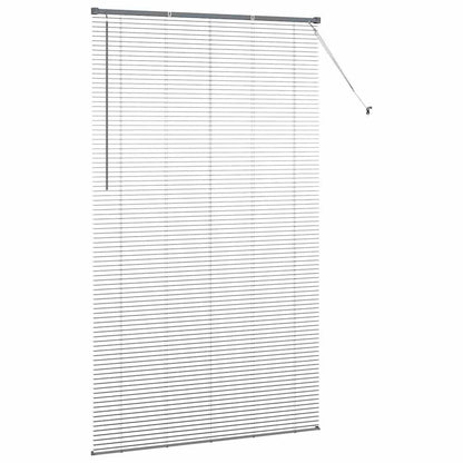 Persiana de Janela com cortinas Manual Cinzento escuro Alumínio