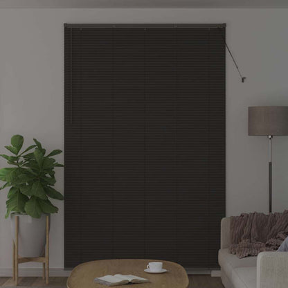 Persiana de Janela com cortinas Manual Cinzento escuro Alumínio